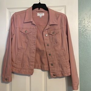 Pink cotton jacket size M(8-10), Time and Tru